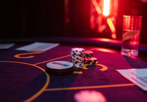 Live dealer casino table with professional croupier and multi-camera setup